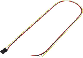 Konfekcjonowany kabel, całkowita ilość biegunów 4 1244004 Raster: pin 2,54 mm 1 szt.