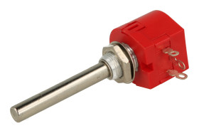 Potencjometr; osiowy; jednoobrotowy; TSR-04-472R.4,7Kohm; 4,7kohm; liniowa; 5%; 1W; oś fi 6,00mm; 39mm; metal; gładka; 300°; dru