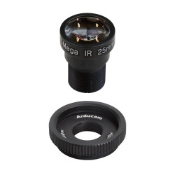 M12 Lens - 20-Degree Telephoto with Raspberry Pi HQ Camera Adapter