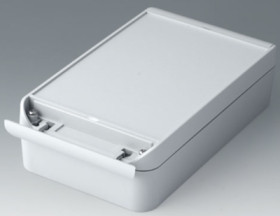ABS/PC enclosure, (L x W x H) 181 x 119 x 60 mm, light gray (RAL 7035), IP66, C6013221