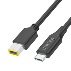 UNITEK Kabel zasilający USB-C - DC 11x4,5mm 65W PD do laptopów Lenovo 1,8m