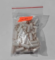 UM191.5 Zestaw koszulek z polietylenu - białe 12 x 4 mm (100 sztuk)