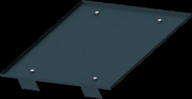 Roof plate attachment, steel, (W x H x D) 350 x 62 x 600 mm, 8PQ2300-6BA15