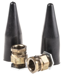 Zestaw dławnicy kablowej gwint M25 mosiężna min. średnica kabla 13mm max. średnica kabla 19.5mm +90°C IP66