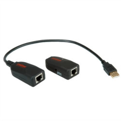 Przedłużacz ROLINE USB 2.0 przez RJ45, maks. 50m