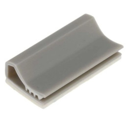 Zacisk kablowy Płaski zacisk kabla, materiał: PVC, Samoprzylepny, 13 x 25 x 6mm, RS PRO