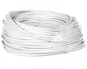 Przewód mieszkaniowy H03VV-F (OMY) 3x1,5 żo biały /25m/