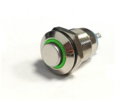 PRZEŁĄCZNIK MONOSTABILNY OKRĄGŁY 2A 250V ZIELONY MKX