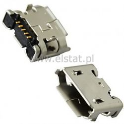 USB micro gniazdo typ B SMD 5 pin nogi pionowe