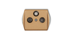 Trend Gniazdo Antenowe Rtv-Sat Końcowe 1,5Db Złoty Metalik 8Gs