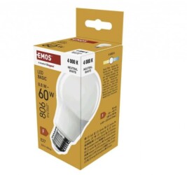LED BASIC A60 8,8W(60W) 806LM E27 NW
