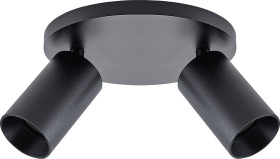 Lampa sufitowa, natynkowa Deko Light Can Tilt rund, 2x 7,5 W GU10, Schwarz 348254 7.5 W czarny