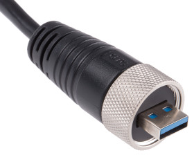 Kabel USB Złącze A USB A Złącze B USB A dł. 2m Przewód USB USB 3.0 kolor: Czarny