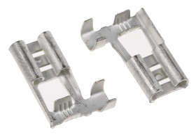 Konektor płaski Żeński 6.35 x 0.81mm długość 16.6mm Izolacja: Nieizolowane Cyna