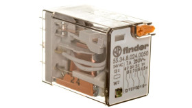 Przekaźnik Przemysłowy 4P 7A 24V Ac Przycisk Testujący Led 55.34.8.024.0050