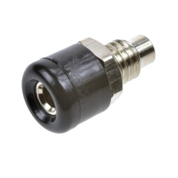 GNIAZDO BANAN 2mm CZARNE 24.107.2 15mm M5 10A 60V