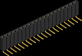 BL 3 20 G Socket, 1-row, 1 x 20 - 2.54 mm