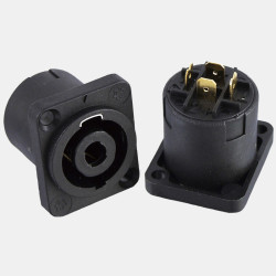 Złącze mikrofonowe Męski 4-pinowe Montaż na panelu 1A