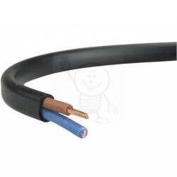OMYp 2x1,5 mm2 300V czarny Zamel 2966 H03VVH2-F