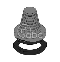 Przepust kablowy stożkowy, niedzielony KEL-DPF 50, na 1 przewód, 42655