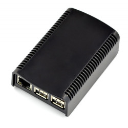 Obudowa Raspberry Pi Model 3B+/3B/2B RS 2-częściowa - czarna