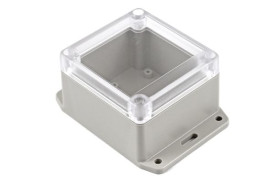 Obudowa ogólnego użytku ABS szerokość zew. 80 mm długość zew. 85 mm wys. zew. 55 mm Hammond IP65 Jasnoszary