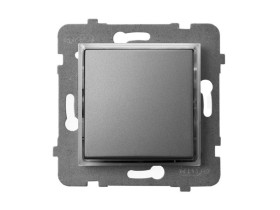 ARIA Wyłącznik kontrolny z podświetleniem pomarańczowym szary mat ŁP-12US/m/70 OSPEL