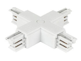Łącznik X szynoprzewodu biały LUMICANTO 210684 LED LINE