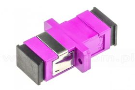 Adapter światłowodowy SC/UPC simplex, OM4, wielomodowy