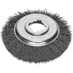 Lessmann 423.17X X-Lock Crimped Steel Bevel Brush 115mm Non Spark