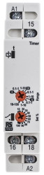 Timer Relay Szyna DIN 12 → 230V ac/dc SPDT RS PRO SPDT 0.1 s → 100h Wielofunkcyjne funkcyjny