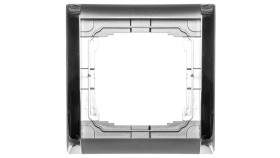 Kos66 Plus Ramka Pojedyncza Składana Kolorowa Grafit + Chrom 66607081