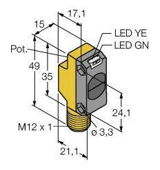 Czujnik dyfuzyjny Turck QS18VP6DBQ8 3066466 1 szt.