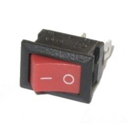 Przełącznik kołyskowy mini czerwony
