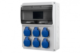Rozdzielnica ULISSE 11M - gniazda 6x230V /11 modułów/