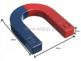 Magnes słaby; tradycyjny; podkowiasty; 39x36x6mm