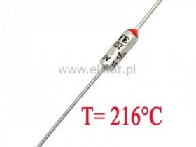 Bezpiecznik termiczny 10A 216°C axialny, Ford