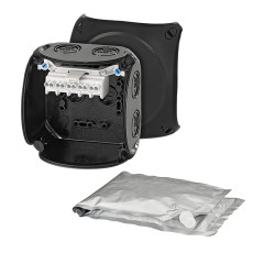 Skrzynka zaciskowa Poliwęglan 62 x 93 x 93mm Czarny IP68 HENSEL