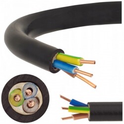 Przewód prądowy YKY/NYY-J 0,6/1kV 3x1,5 drut