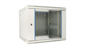 Szafa Rack Montowana Na Ścianie, Dwusekcyjna Extralink 12U 600X600 Azh Szara