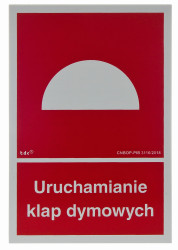 Znak uruchamianie klap dymowych BB 002
