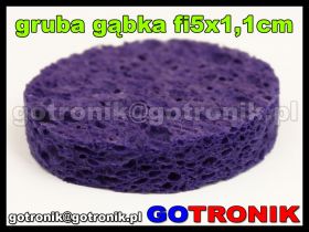 Gruba gąbka fi 5 x 1,1 cm do czyszczenia grotów