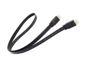 Flat HDMI Male to Male Cable 1M,Support 3D For HDTV computer &amp; tablets cable