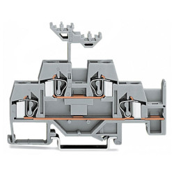 WAGO 281-620 6mm Double Deck Through Terminal Block Grey AWG 28-12