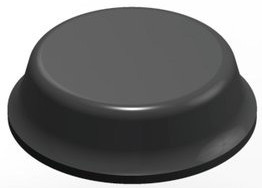 Enclosure feet, straight, PUR, (W x H) 12.7 x 3.5 mm, gray, SJ 5012 G