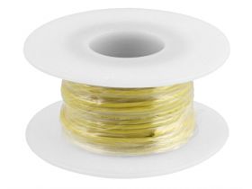 Przewód miedziany cynowany 0,25mm² żółty 10m