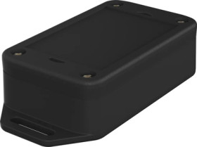 PC enclosure kit, (L x W x H) 70.8 x 42.9 x 22 mm, black (RAL 9005), IP65, 16174465.HMT1