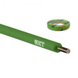 Przewód instalacyjny H07V-U (DY) 1,5 zielony /100m/