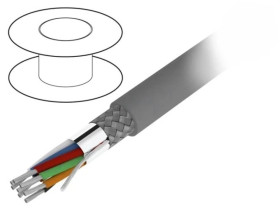 2467C-SL005 Przewód na rolce 30,5m ekranowany Alpha Essential 4x2x20AWG folia Al