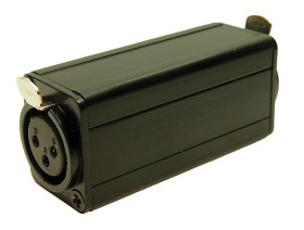 Złącze XLR 3 -pinowe Montaż na kablu XLR Żeńskie do żeńskiego Czarny